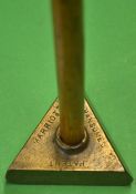 Marriott and Ransome’s patent triangular brass centre shaft pendulum putter –fitted with scarce