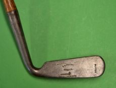 Tom Stewart Kinnell Pattern style hosel blade putter – the head stamped with the Stewart Pipe mark –