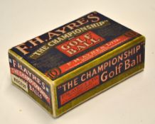 Golf Ball Box c.1932– F H Ayres Ltd, Aldersgate St, London “The Championship Recessed” golf ball box