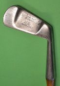 Scarce Legh Patent “The Leader” Iron c.1912 – with prominent heel and toe weighting, stamped with