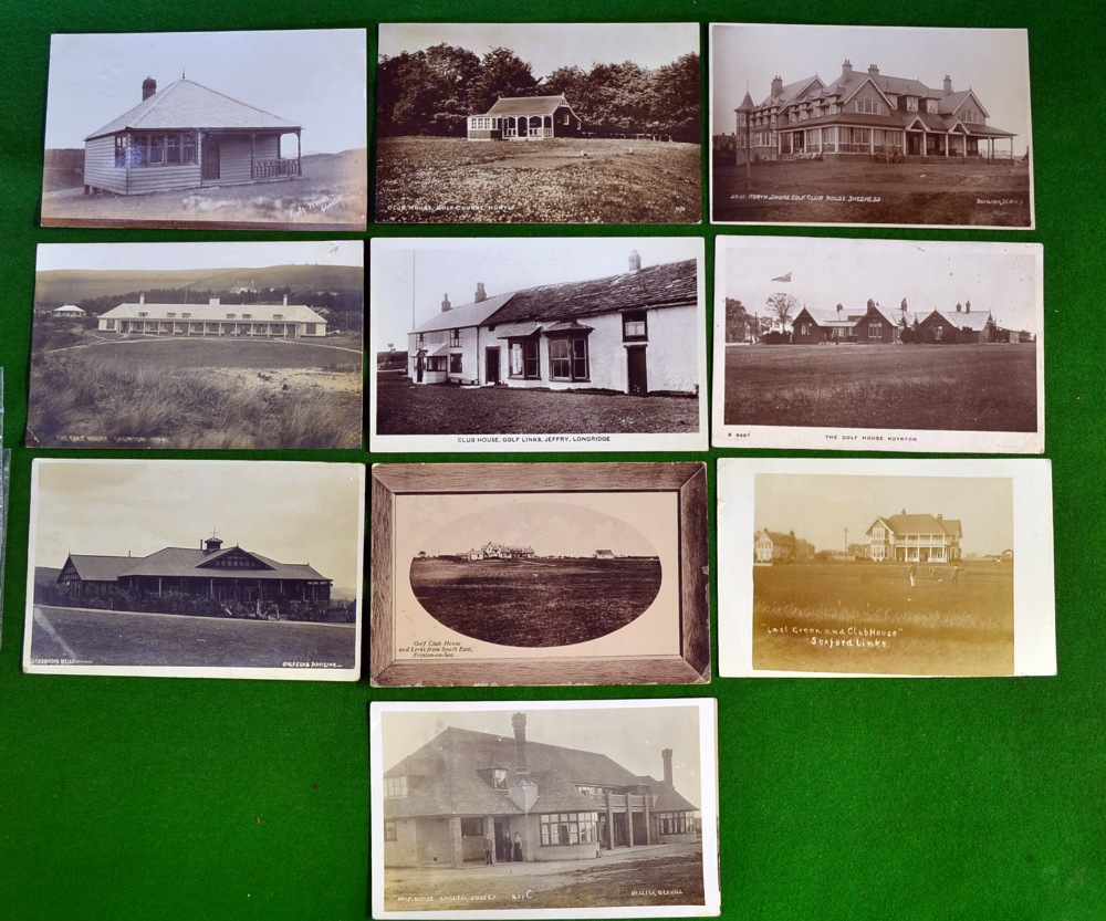 Early Golf Club Postcards from 1907 onwards (10) - Cooden, Seaford Links, Frinton on Sea,