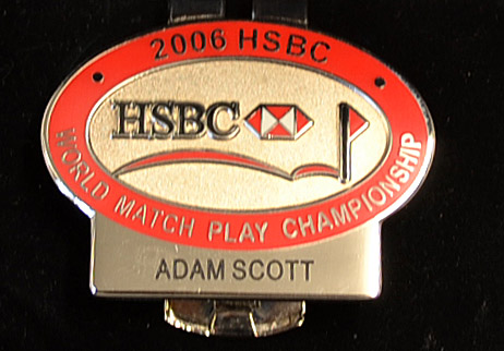 Adam Scott - 2006 HSBC World Match Play Golf Championship Players Enamel Money Clip: played at