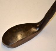 C. Hunter late longnose beech wood putter c.1890 – with a hairline grain crack through part of the