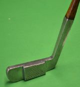 Lockwood Brown “Savilles Rustless Iron” putter with central projected square face with pyramid punch