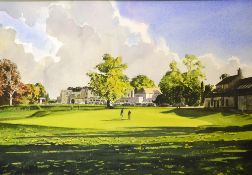 Reed, Kenneth FRSA “WENTWORTH GOLF CLUB ” watercolour signed by the artist and dated 1993 - image