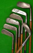 Interesting collection of good metal blade putters (7) – to incl Gibson Kinghorn Eskit goose neck