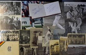 Collection of Cricket Postal History & Autographs To consist of Stamps, FDC, Photographs, Signed
