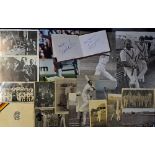 Collection of Cricket Postal History & Autographs To consist of Stamps, FDC, Photographs, Signed