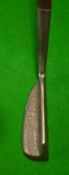 James Braid Orion Wide Flanged sole putter with flat sided hosel and greenheart shaft