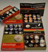 46x Dunlop 65 wrapped golf balls – in 3x 12 original makers retail boxes and another box for 10