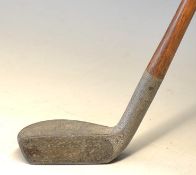 Lockwood Brown Patent alloy mallet head putter – with full lead face insert and fitted with original