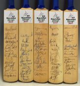 ICC Cricket Knockout Kenya 2000 Miniature Signed Bats Set of 11, all autographed by each team to