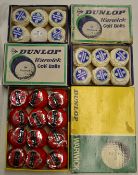 24x Dunlop Warwick wrapped golf balls – in various makers original retail boxes