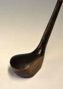 Black Stained beech wood scare neck driver stamped D Adams to the shaft below the original full