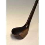 Black Stained beech wood scare neck driver stamped D Adams to the shaft below the original full