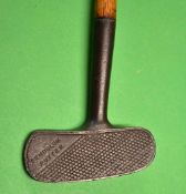 Banner “Pendulum” patent Centre Shafted putter c.1921 – with thick heel tapering to thing toe – with