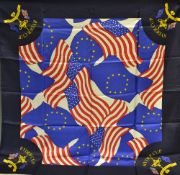 Rare 1999 US Ryder Cup Team Players Wives Silk Scarf - played at The Country Club US issued to