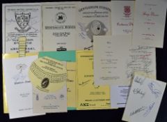 Selection of Cricket Dinner Menus Featuring Monk Bretton CC, Barnsley CC, England v Australia 1977