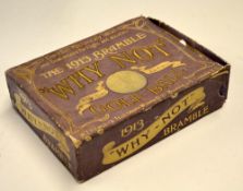 Golf Ball Box c.1913– W T Henley’s Telegraph Works Co Ltd Blomfield St London “The 1913 Bramble