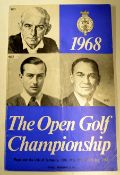 1968 Official Open Golf Championship programme - played at Carnoustie 10th-13th July won by Gary