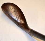 Fine The H.M.S Victory dark stained elegant late longnose putter - stamped 1765 to the crown - in