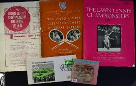Wimbledon Tennis 1936 Championship Programme date Sat June 27th with Fred Perry winning the men’s