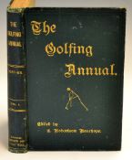 “The Golfing Annual 1887-88” Vol.1 1888 edited by C Robertson Bauchope, published London Horace