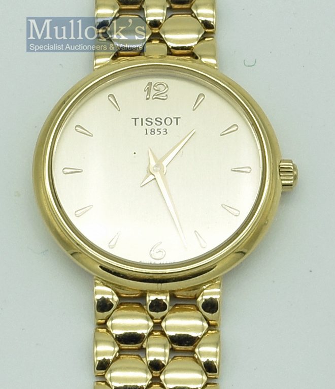 Tissot 18ct Gold Ladies Watch 2003 Model complete with papers and box, 26.30gr - Image 2 of 4