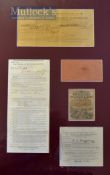 Display of early Angling Permits from 1990- 1904 - for the Tavy, Walkham and Plym Fishing