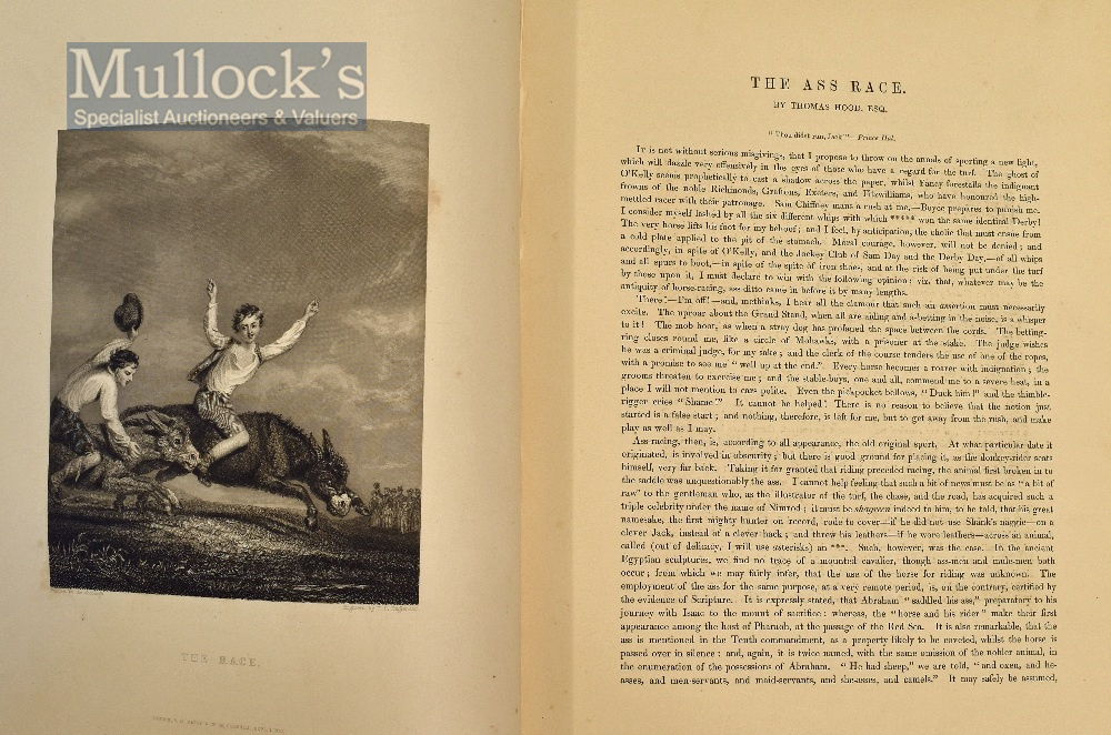 British Field Sports Book by Nimrod, London 1838, with large engravings and vignettes, ¼ leather - Image 2 of 2