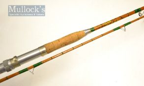 Dawsons of Bromley Medina swing tip split cane rod – 8ft 2pc with red agate butt and tip guides –