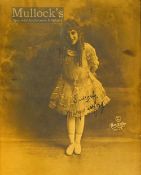 Mary Pickford Photograph C.1916 with facsimile signatures sepia paper, measures 19x25cm approx.