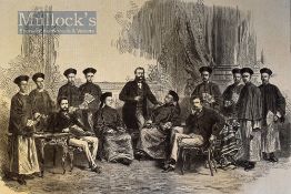 1868 China – ‘The Chinese Embassy in London’ Original Engraving from a British periodical with