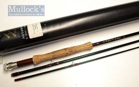 Sharpe’s Aberdeen Aquarex fly rod – 11ft 3pc carbon line 6-7# - lined butt and tip guides – wooden