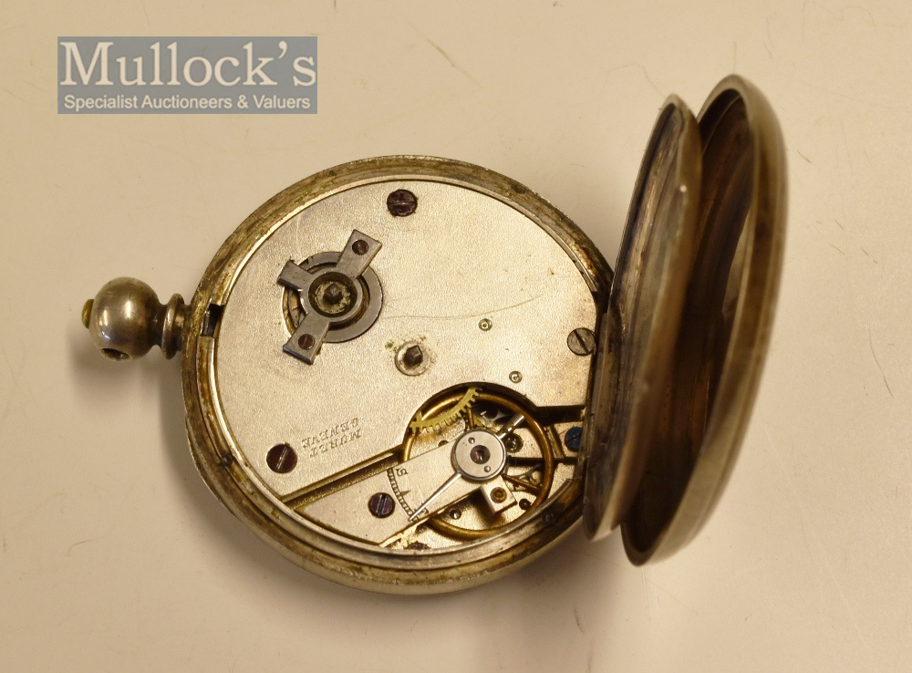 Muret Geneve Fob Pocket Watch stamped 20176 internally, stamped with maker’s mark internally, with - Image 4 of 5