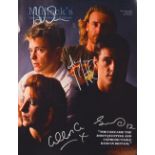 Autographs – Music – New Order Signed Magazine Page - Signed by Bernard Summer, Stephen Morris,