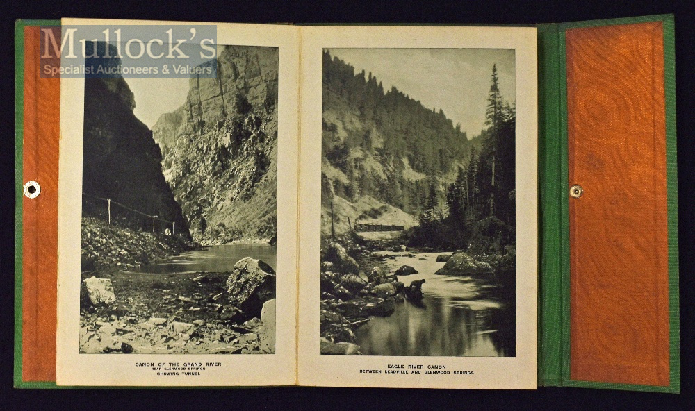 The Canyons Of Colorado Circa 1890s Souvenir Album A fold out Souvenir Views Album of 16 - Image 2 of 2