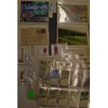 Selection of Golf related Cigarette Cards & Postcards to Players set of 25 large golf cards, odd