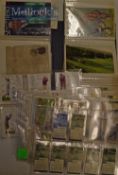 Selection of Golf related Cigarette Cards & Postcards to Players set of 25 large golf cards, odd