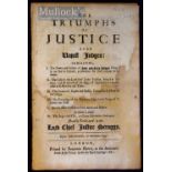 1681 ‘The Triumphs of Justice over Unjust Judges’ - exhibiting I. The names and crimes of four and