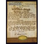 Reverend Richard Warner (1763-1857) Antiquary, Minister at Bath and Author -Letting Advert – written