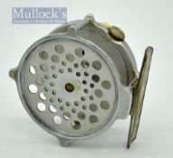 Very rare Hardy Bros Bougle 1st Pattern Dup Mk II fly reel c.1921/22 – 3” dia bright unlaquered