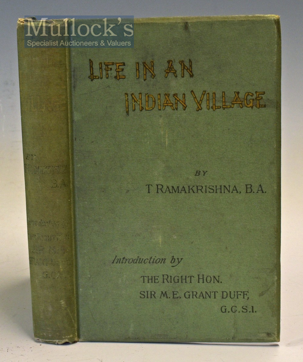 Life In An Indian Villlage by T Ramakrishna 1891 Book An interesting 212 page book detailing various
