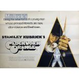 1970s Stanley Kubrick’s ‘A Clockwork Orange’ Original Poster printed in England by W.E Berry,