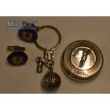 Various silver Golfing items to include pair of Western Province Captains Society silver and