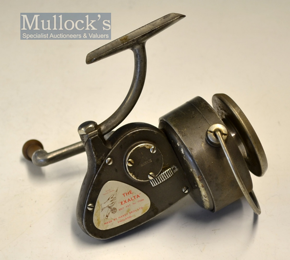 Hardy Bros Exalta L.H.W spinning reel – with full bail arm with optional check button to gear
