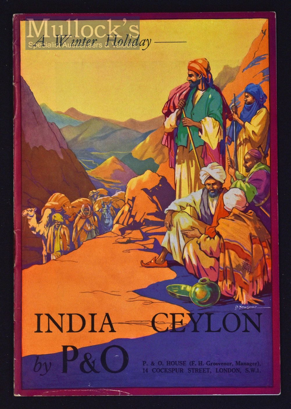 India Ceylon By P & O - Shipping Company entitled “A Winter Holiday” 1929 Booklet - A fine 24 page