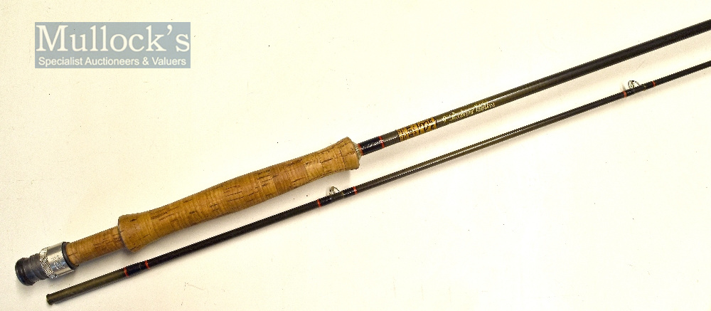 Hardy carbon trout fly rod – The Richard Walker Farnborough 9ft 2pc line 7/8#, handle soiled with