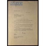Autograph - Cole Porter (1891-1964) Signed Typed Letter dated 1954 May 8th, signed in bold to the