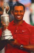 Tiger Woods signed photograph: 44 x 34” Framed example